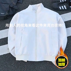 现货秋冬季美拉德立领飞行立领夹克boxy廓形棉衣高街加厚加棉外套，男装夹克，电商A486-1