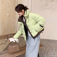 新款糖果色连帽羽绒服保暖2025年冬季2C267-985-P265-K388，女装羽绒服，茵姿媚