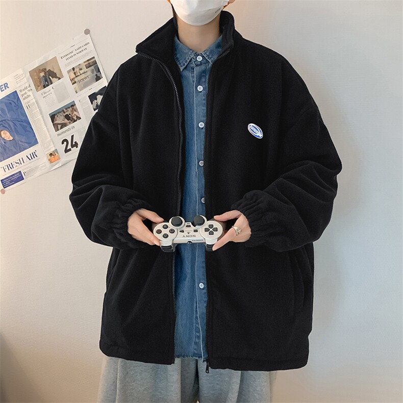 春秋日系慵懒风开衫卫衣男宽松潮牌ins情侣装休闲外套W2400-P65,男装卫衣,星座512-2