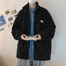 春秋日系慵懒风开衫卫衣男宽松潮牌ins情侣装休闲外套W2400-P65，男装卫衣，星座512-2
