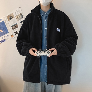 春秋日系慵懒风开衫卫衣男宽松潮牌ins情侣装休闲外套  W2400-P65图片