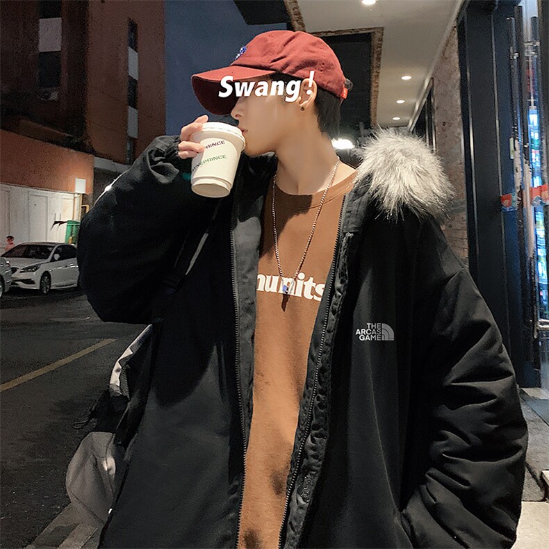 MM48232-P130 冬季大毛领棉衣男士大码加厚棉袄男棉服图片