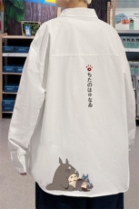 春季长袖衬衫男宽松港风衬衣男外套男CSCS269-P35，男装衬衫，电商B371