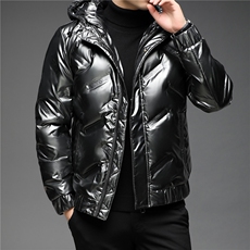新款冬装羽绒服男中年休闲连帽外套中年爸爸装上衣BJY08192-P195，男装羽绒服，电商B212（原钱塘6029）