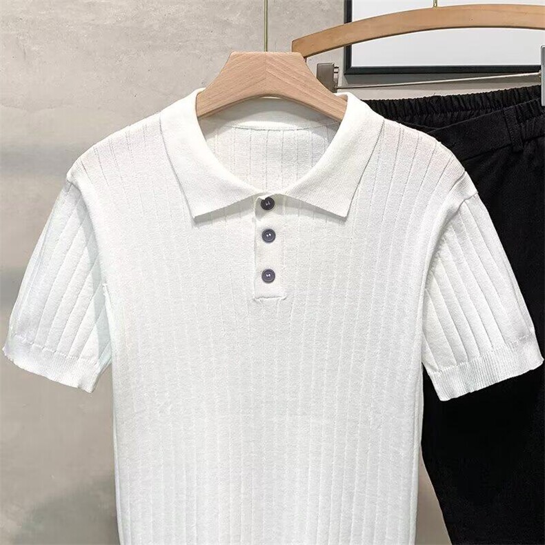 925#自家图P38polo衫M-3XL黑色白色绿色棕色,男装针织衫/毛衣,星座506