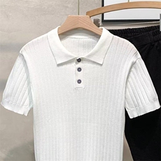 925#自家图P38polo衫M-3XL黑色白色绿色棕色，男装针织衫/毛衣，星座506
