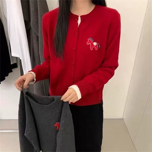 2025年秋季时尚百搭通勤简约休闲开衫,与弘搭配女孩的名图片