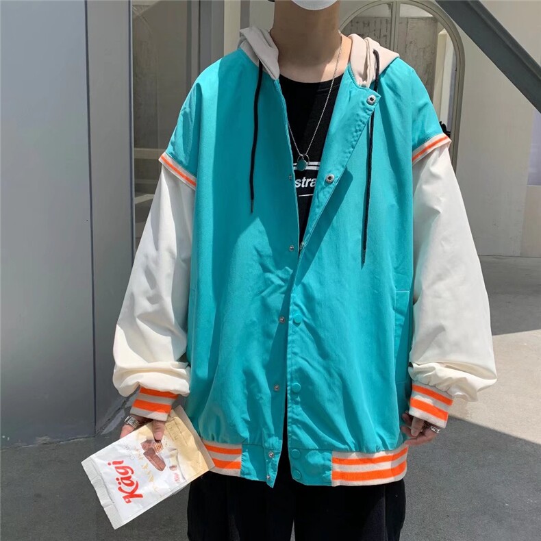 潮流夹克潮男春季连帽外套J150P55图片
