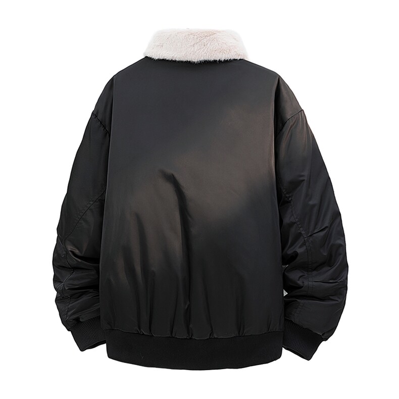 可拆卸毛领羽绒服男情侣冬季复古美式短款外套XZ309Y95750P188,男装羽绒服,星座309（原A406）