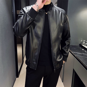 新款皮衣皮夹克PU机车服309B-2325-P55图片