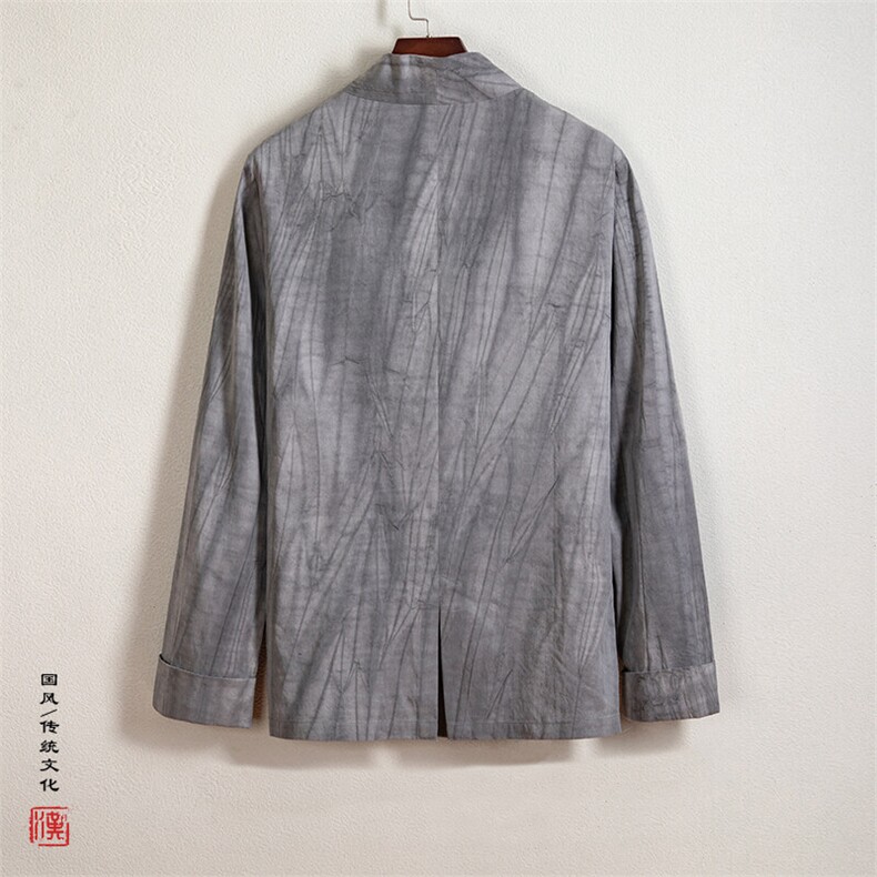 春装新款风男装改良汉服男士外套C236P80,男装民族服装,钱塘802