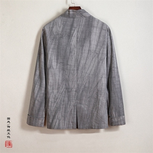 春装新款风男装改良汉服男士外套C236P80图片
