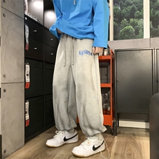 2024春新款个性撞色扎染宽松抽绳束脚休闲运动裤KZ10-P55控79，男装休闲裤，星座914-3