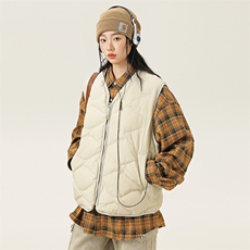 2025冬季新款男日系潮牌白鸭绒羽绒服加厚马甲棉衣YR58-F178，男装羽绒服，电商A101（原外27）