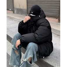 冬季加厚连帽冲锋衣棉服男女潮牌美式情侣棉衣面包服MF125-P88，男装棉衣，星座412-2