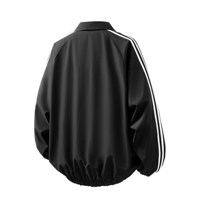 可二开美式学院风大码M-5XL棒球服夹克男立体白底JK78090P75控118图片
