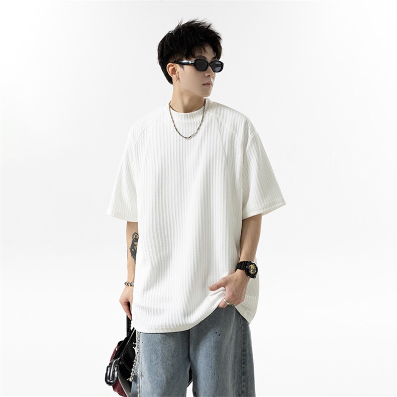 XZ809A/JL02/特P24/控48肌理感拼接圆领T恤,男装T恤,星座809A(原222-1)