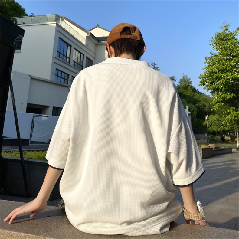 夏装新品！美式复古短袖T恤男夏季日系潮牌宽松半袖teeT2202-P25，男装T恤，电商A128