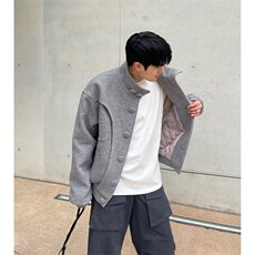 加厚毛呢夹克外套慵懒夹克男ins原宿简约男外套网图MNR3001-P120，男装夹克，星座302B