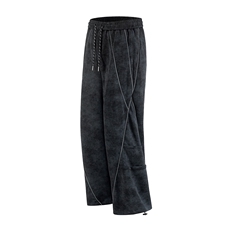 可二开脏脏灰扎染套装大码M-5XL卫衣WY78064P68卫裤WK78065P68，男装休闲裤，星座227-7