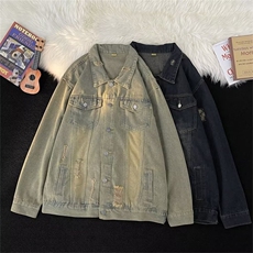 牛仔外套男春秋韩版潮流潮牌夹克男休闲外套J2135P65，男装夹克，星座1116-2