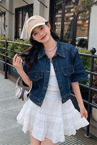 黑色牛仔工装风夏季女2025新款韩版复古宽松减龄半身裙图片