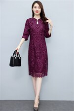 2023高端大气新款婚庆中长喜婆婆大码改良旗袍连衣裙，女装汉服/婚纱/旗袍/礼服，媚琳依坊