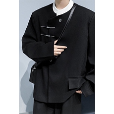 新中式风立领西装垫肩男女外套FK96P60，男装西服套装，星座1116-2