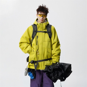 现货5W件冬季三防美式boxy解构连帽雪山冲锋衣棉衣男女棉服厚外套图片