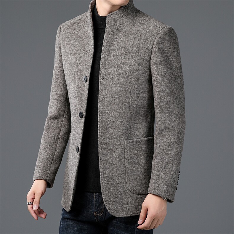 ZL92177秋冬2023年男士新款双面呢大衣羊毛外套呢子外套P280，男装毛呢大衣，电商B360