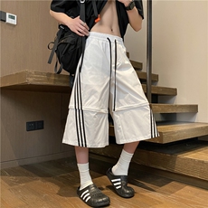 抖音品质速干七分裤一裤两穿宽松休闲短裤B315-K25521-特p35控68，男装休闲裤，电商B315