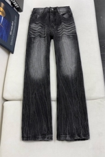 B221美式ins暗黑高街重工艺修身微喇牛仔裤LK25547-特P45控78，男装牛仔裤，电商B221
