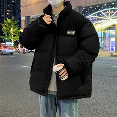 冬季青少年灯芯绒立领拼接外套休闲百搭面包服棉服5302-P78，男装棉衣，电商B306