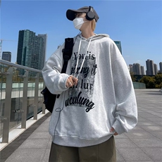 2023春秋hiphop嘻哈炸街套头衫卫衣情侣连帽印花上衣男W5977-P31，男装卫衣，星座512-2