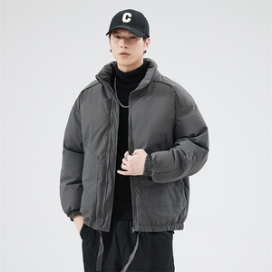 现货冬季美式休闲加厚雪山外套夹克立领纯色三防户外工装棉服图片