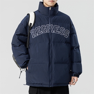 冬季新款韩版印花字母棉衣宽松保暖加厚立领棉服外套MY9066-P100
