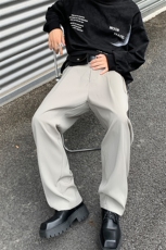 8XL-M特大码休闲百搭垂坠感西裤直筒宽松长裤西装裤男K926P55，男装休闲裤，电商D206-1