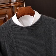 时尚男士羊绒开衫高级感百搭秋冬保暖毛衣休闲商务必备，男装羊绒开衫，吉高羊绒