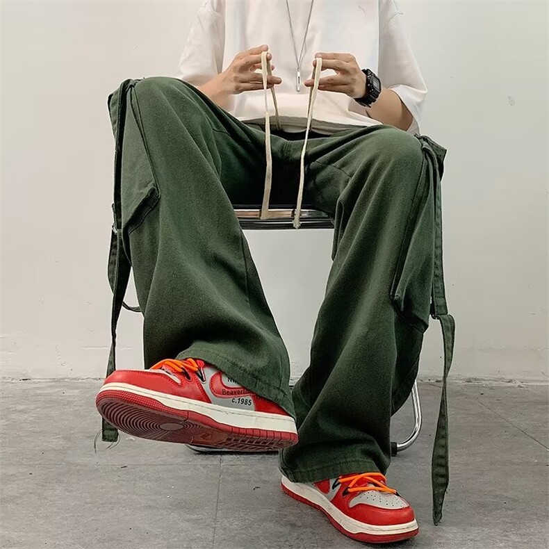 男Ins潮牌港风休闲工装裤CK154P36,男装休闲裤,星座1116-2