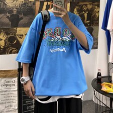 2021港风夏季短袖潮流t恤A210-A8301-P28控38，男装T恤，星座210-3
