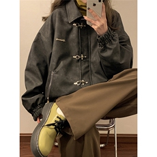 1中性风黄底大码M-5XL情侣男水洗雪花皮皮衣女JK8741P130控168，男装皮衣，星座226-2