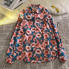 夏季长袖方领青春流行ins衬衫日系慵懒新款男宽松型W7127-P26，男装衬衫，星座512-2