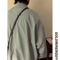 复古cityboy立领夹克外套男女春秋宽松休闲百搭棒球服JK2445-p60，男装夹克，星座1008
