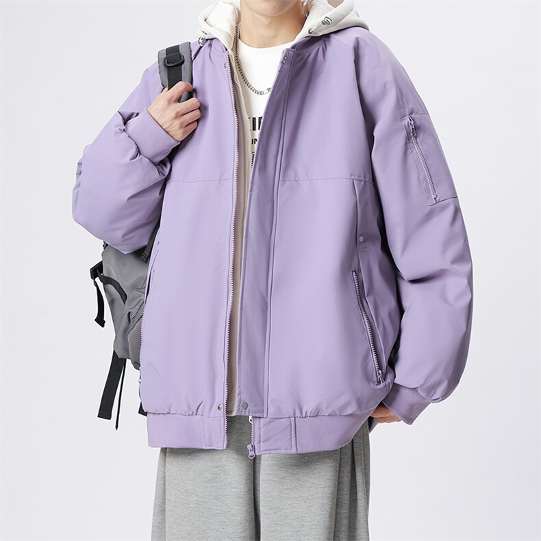 无影墙美式假两件棉服外套男2026秋冬宽松棉衣夹克A436-2583-P95,男装夹克,电商A436