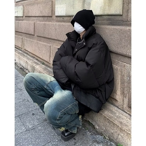 棉服男韩版潮流高街帅加厚保暖2024冬季新款ins棉衣外套MF090-P85图片
