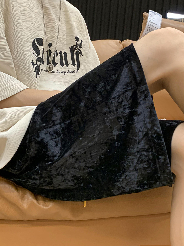 金丝绒短裤男生休闲裤KD537-P35,男装牛仔裤,电商D312-1