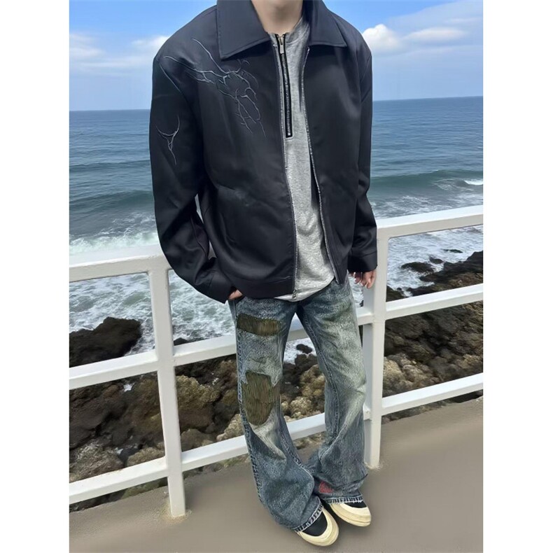 现货网图秋冬男装商务休闲拉链轻薄棉服夹克外套文艺HT231-P65,男装夹克,星座1109-4