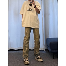 美式hiphop纯色星星装饰修身直筒牛仔裤控价68，男装牛仔裤，星座310A-4
