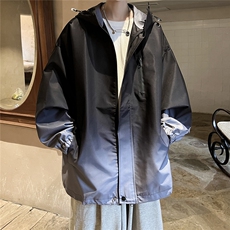 2025平铺山系防水冲锋衣大码M-5XL渐变色夹克男JK77088P85控128，男装夹克，星座227-7