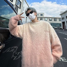 毛衣男冬季高街美式复古高级感针织衫休闲慵懒软糯线衣MZ758-P64，男装针织衫/毛衣，星座412-3
